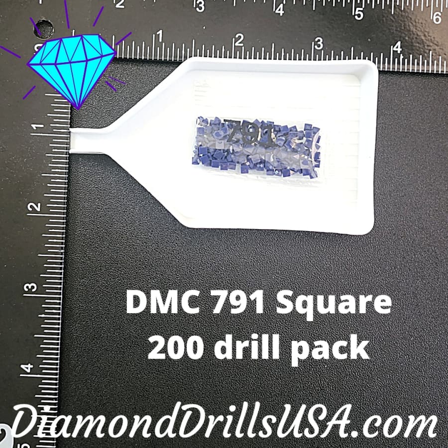 DMC 791 SQUARE 5D Diamond Painting Drills Beads DMC 791 Very