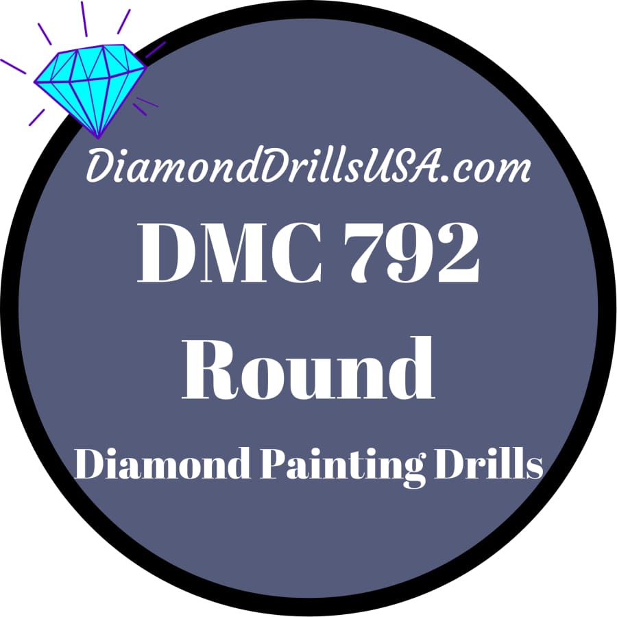 DMC 792 ROUND 5D Diamond Painting Drills Beads DMC 792 Dark