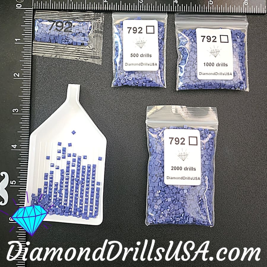 DMC 792 SQUARE 5D Diamond Painting Drills Beads DMC 792 Dark