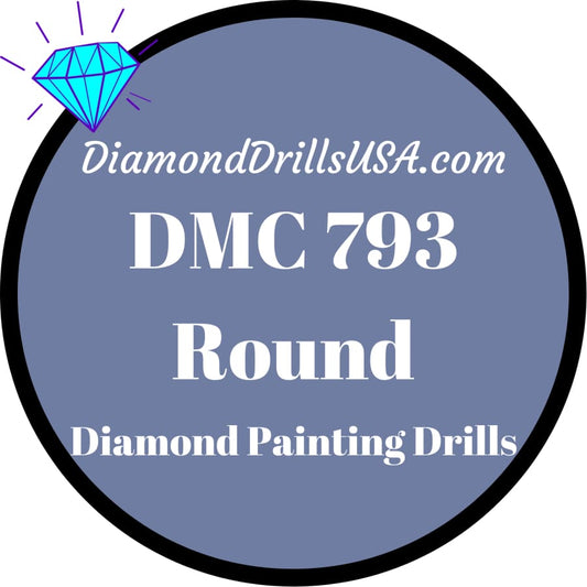 DMC 793 ROUND 5D Diamond Painting Drills Beads DMC 793
