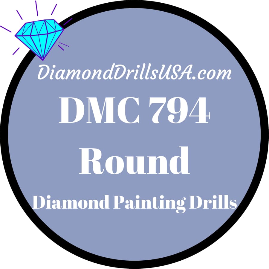 DMC 794 ROUND 5D Diamond Painting Drills Beads DMC 794 Light