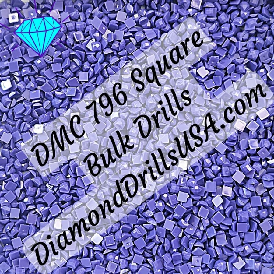 DMC 796 SQUARE 5D Diamond Painting Drills Beads DMC 796 Dark