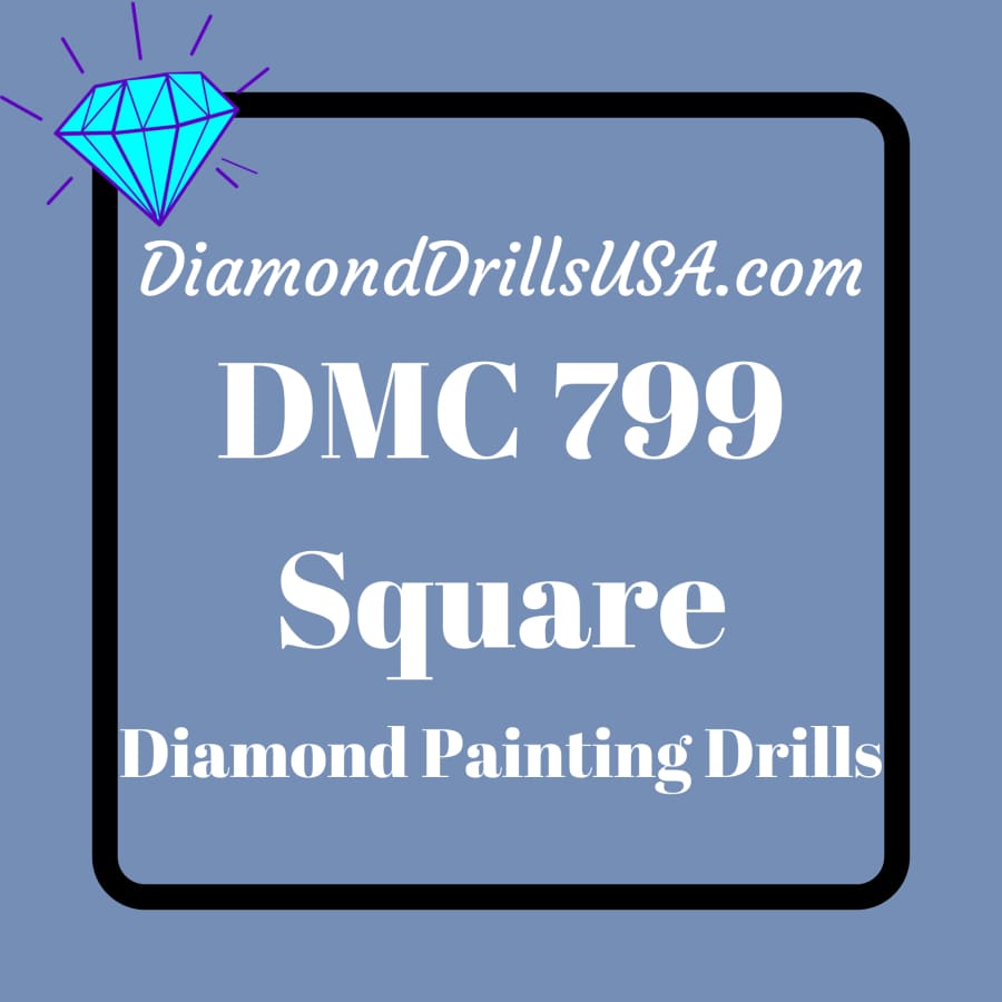 DMC 799 SQUARE 5D Diamond Painting Drills Beads DMC 799