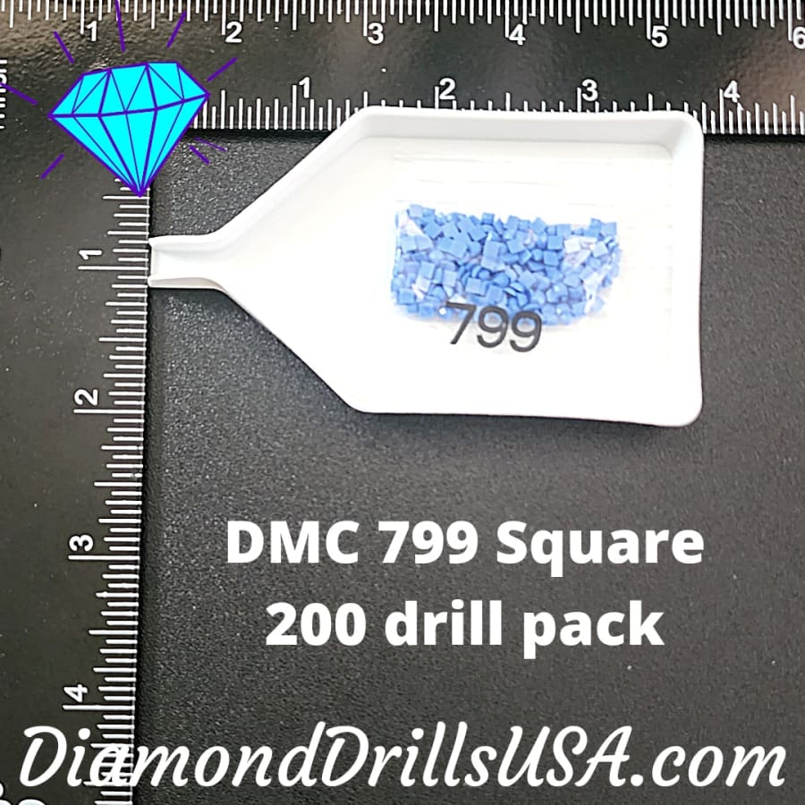DMC 799 SQUARE 5D Diamond Painting Drills Beads DMC 799