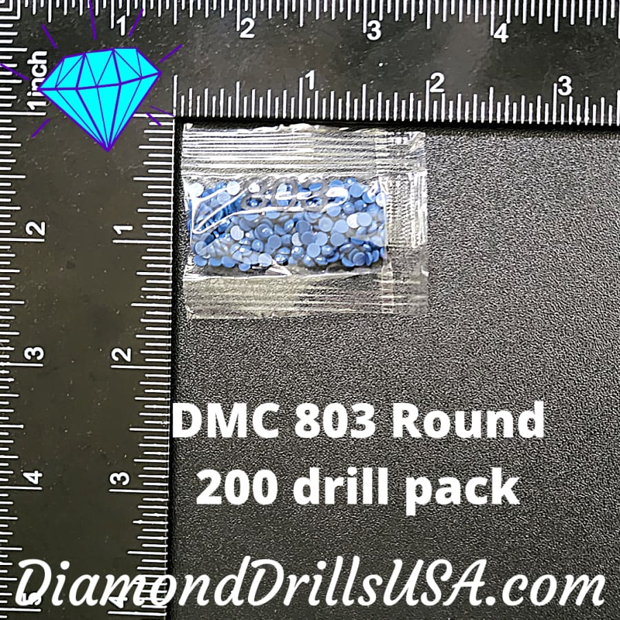 DMC 803 ROUND 5D Diamond Painting Drills Beads DMC 803 Ultra