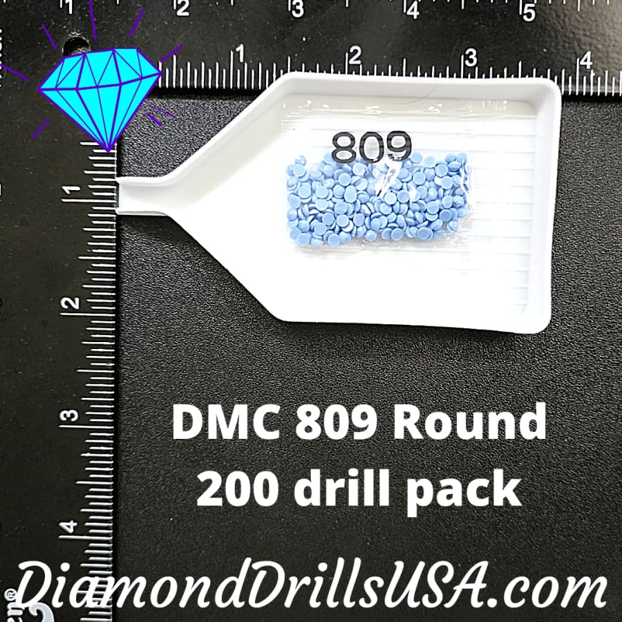 DMC 809 ROUND 5D Diamond Painting Drills Beads DMC 809 Delft