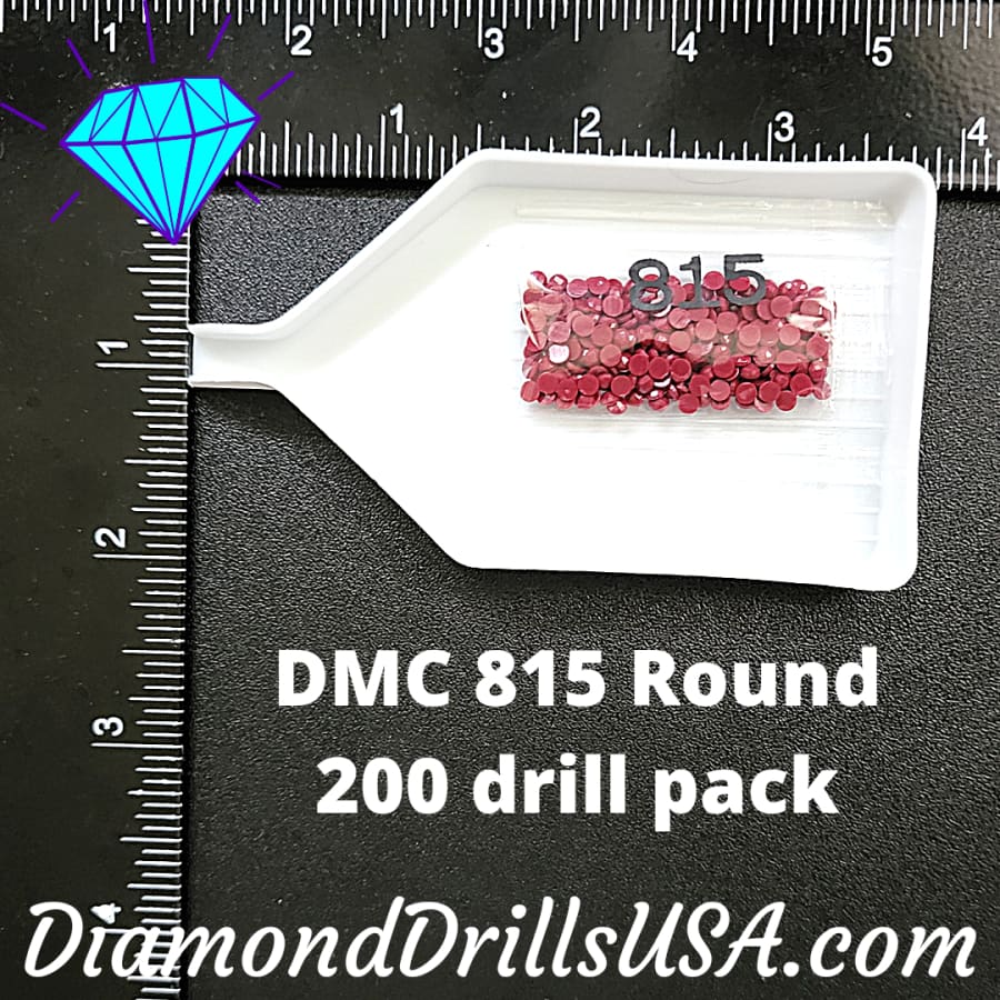 DMC 815 ROUND 5D Diamond Painting Drills Beads DMC 815
