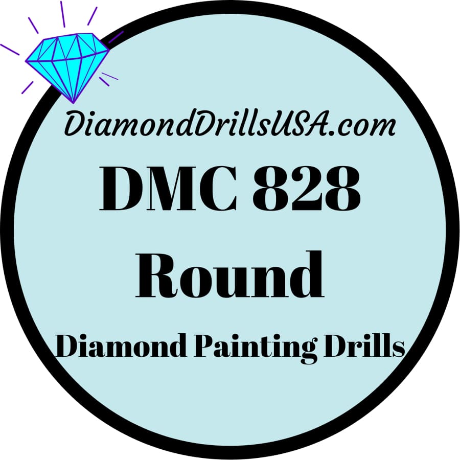 DMC 828 ROUND 5D Diamond Painting Drills DMC 828 Ultra Very