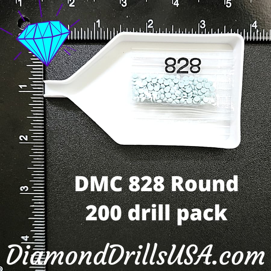 DMC 828 ROUND 5D Diamond Painting Drills DMC 828 Ultra Very