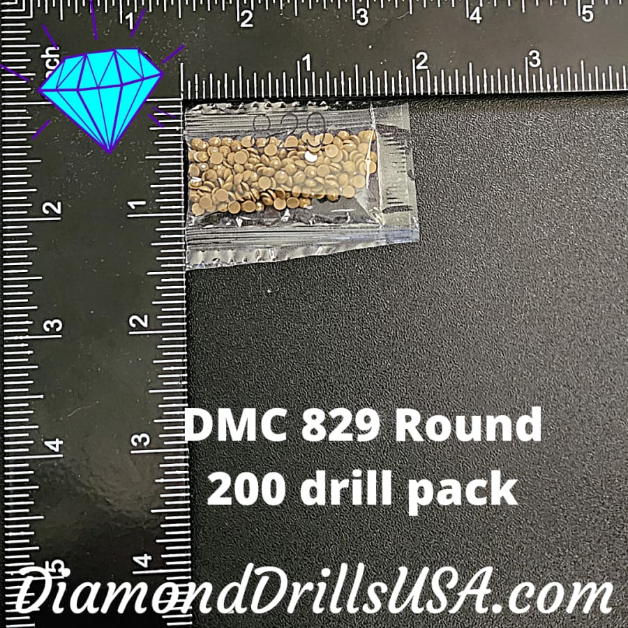 DMC 829 ROUND 5D Diamond Painting Drills Beads DMC 829 Very