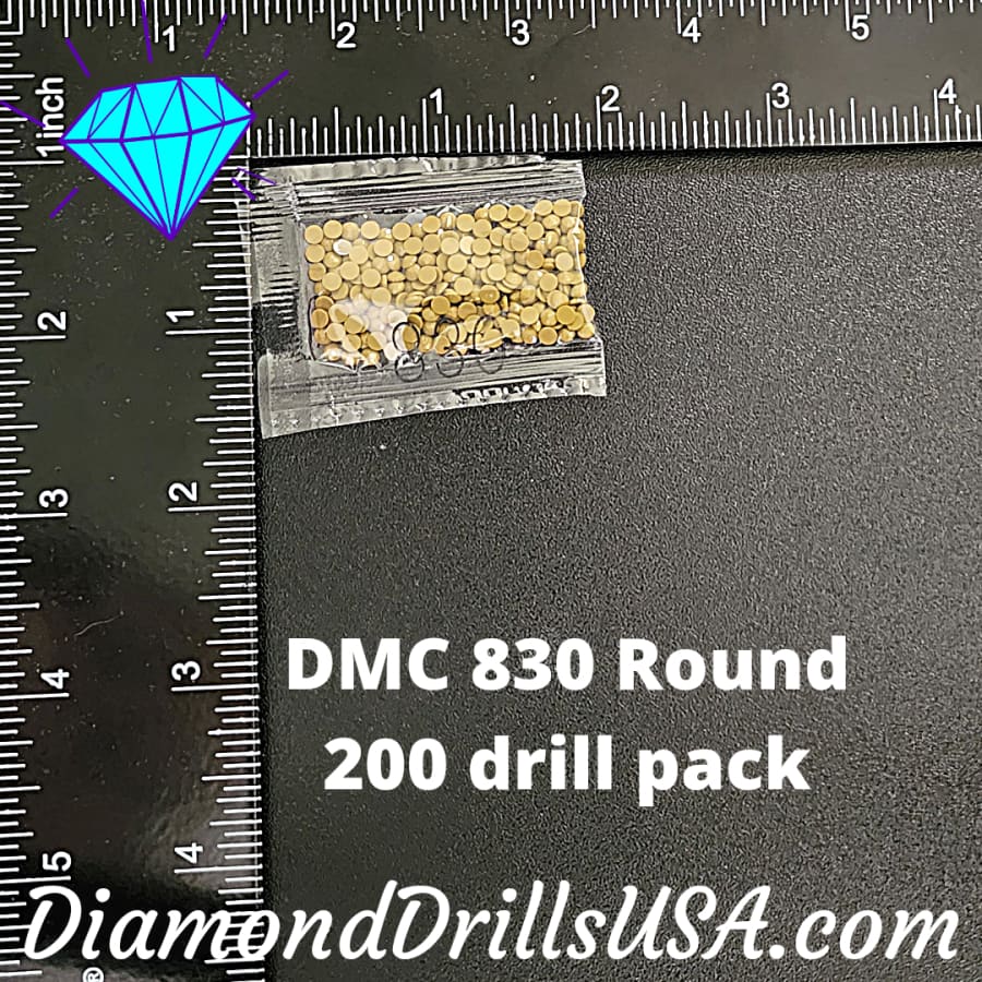 DMC 830 ROUND 5D Diamond Painting Drills Beads DMC 830 Dark