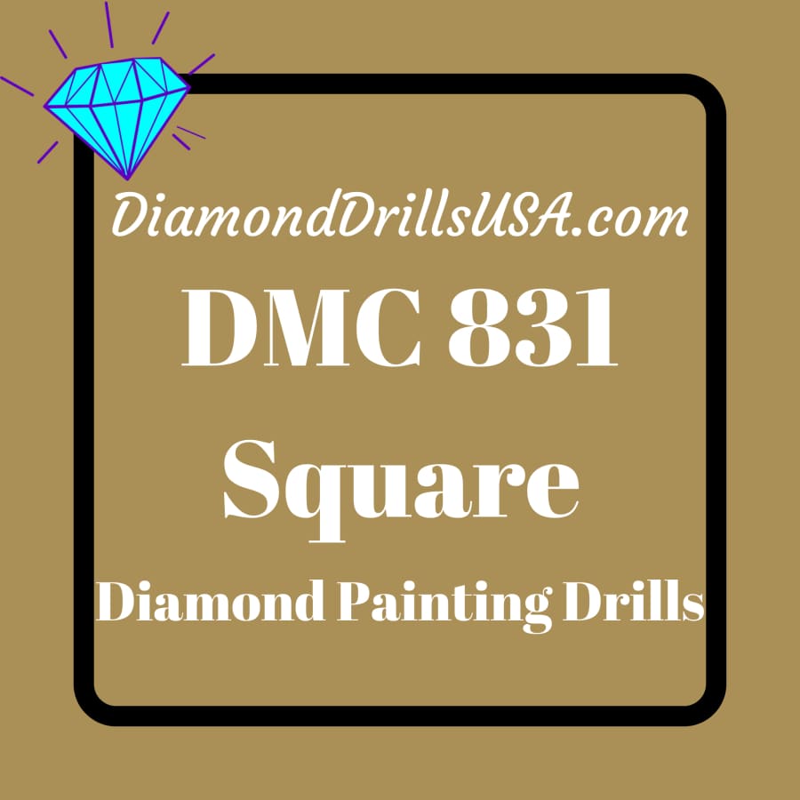 DMC 831 SQUARE 5D Diamond Painting Drills Beads DMC 831