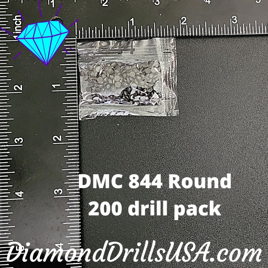 DMC 844 ROUND 5D Diamond Painting Drills Beads DMC 844 Ultra