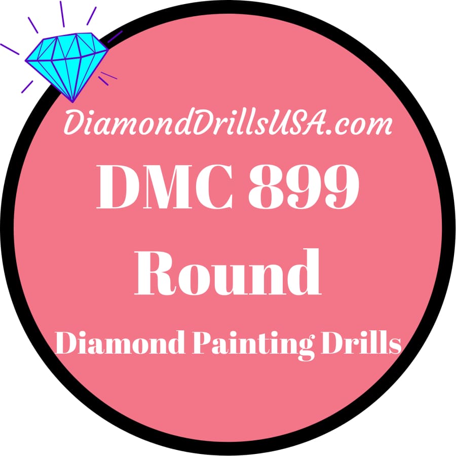 DMC 899 ROUND 5D Diamond Painting Drills Beads DMC 899