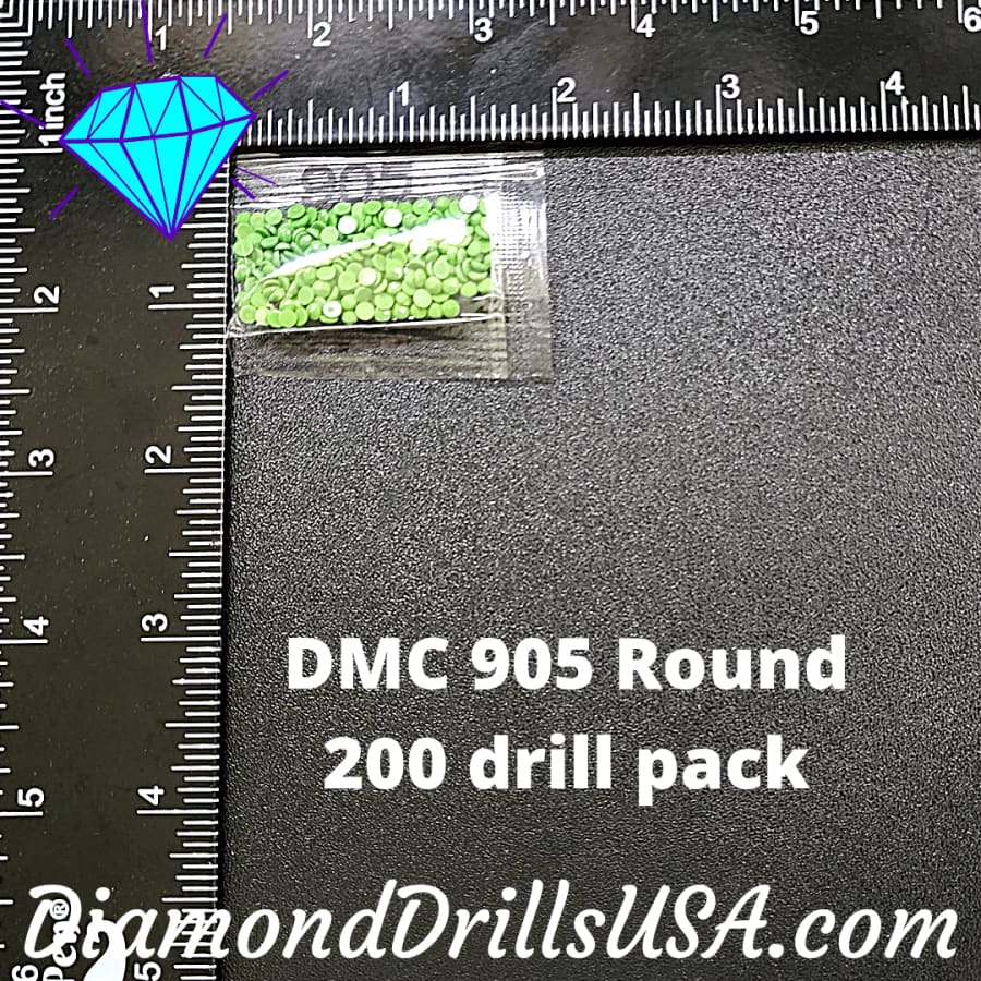 DMC 905 ROUND 5D Diamond Painting Drills Beads DMC 905 Dark