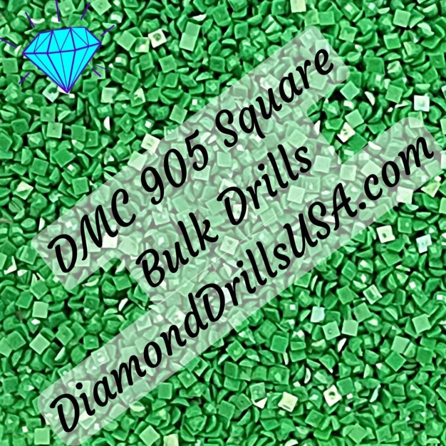 DMC 905 SQUARE 5D Diamond Painting Drills Beads DMC 905 Dark