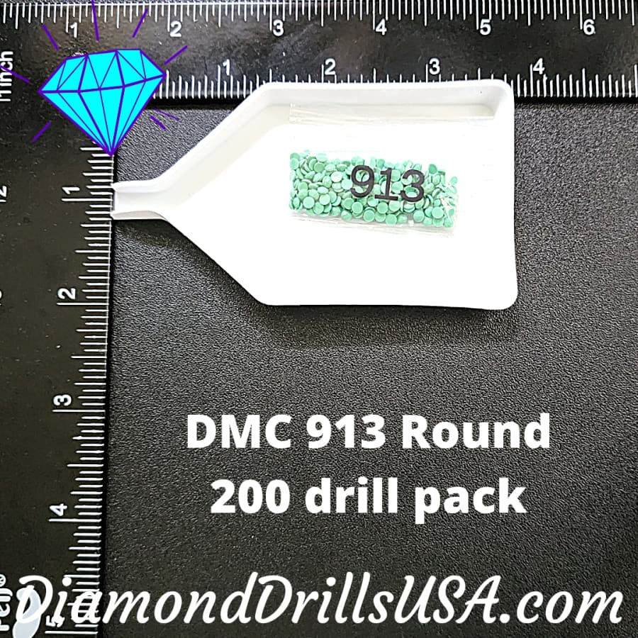 DMC 913 ROUND 5D Diamond Painting Drills Beads DMC 913