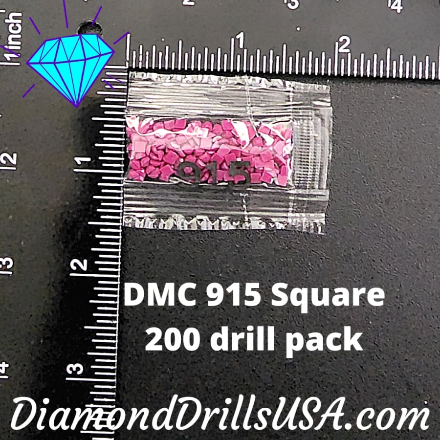DMC 915 SQUARE 5D Diamond Painting Drills Beads DMC 915 Dark
