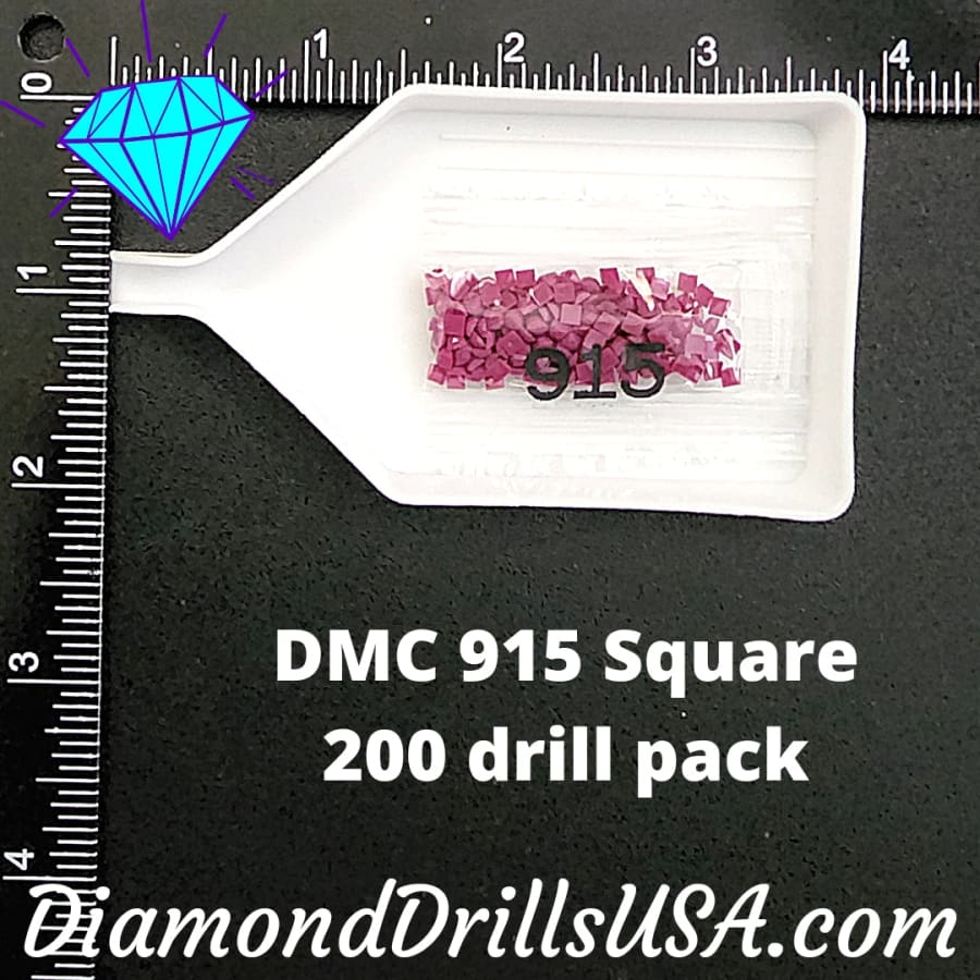 DMC 915 SQUARE 5D Diamond Painting Drills Beads DMC 915 Dark