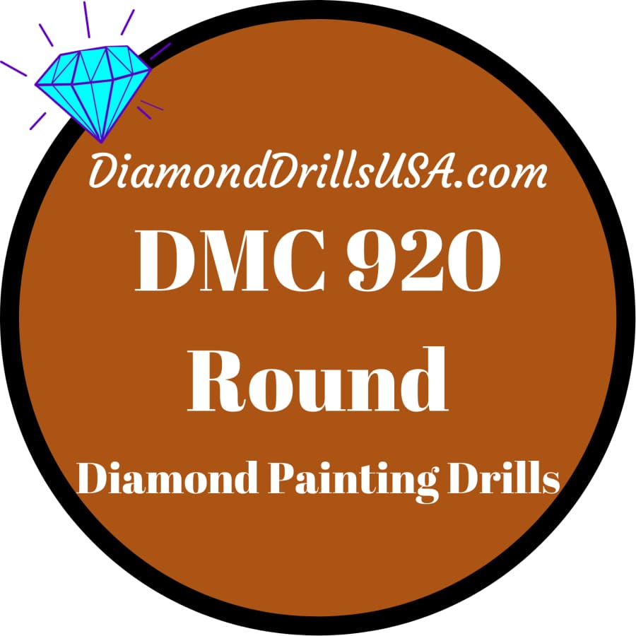 DMC 920 ROUND 5D Diamond Painting Drills DMC 920 Medium Red