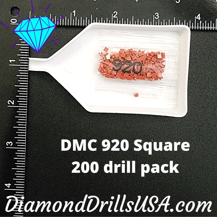 DMC 920 SQUARE 5D Diamond Painting Drills Beads DMC 920