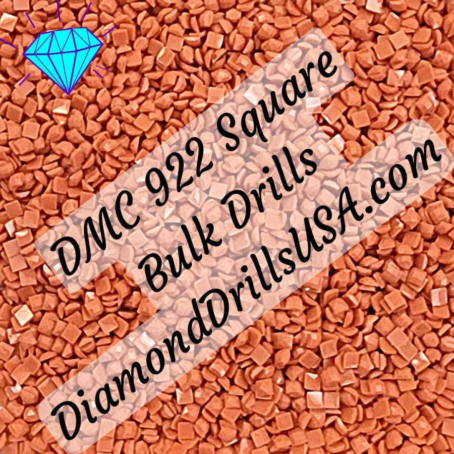 DMC 922 SQUARE 5D Diamond Painting Drills DMC 922 Light