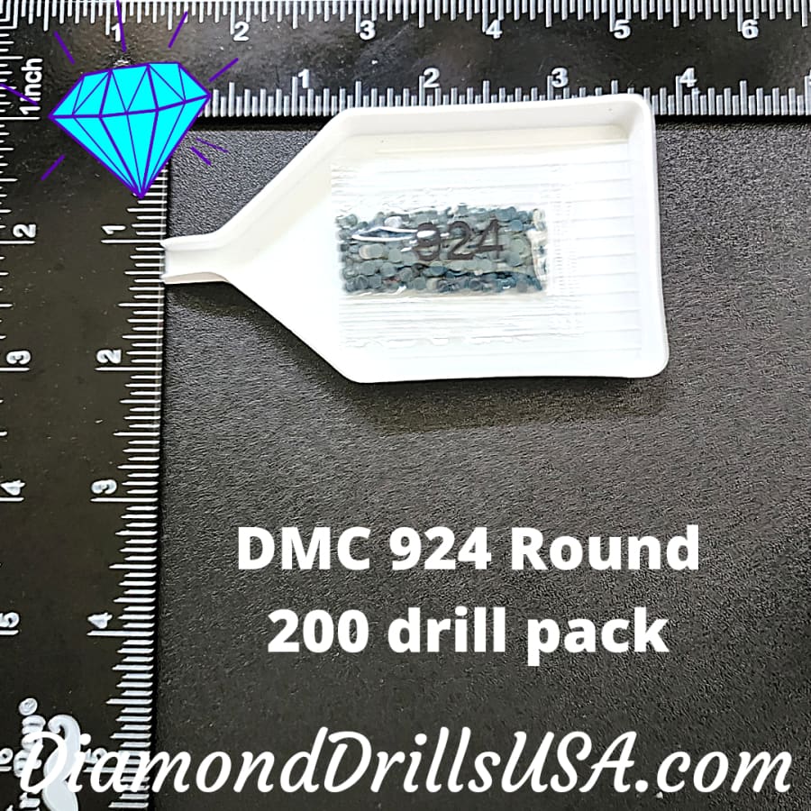 DMC 924 ROUND 5D Diamond Painting Drills Beads DMC 924 Very