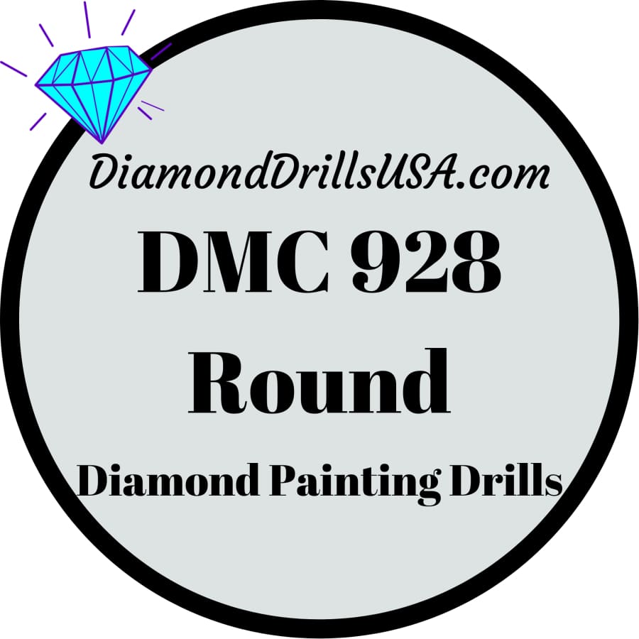 DMC 928 ROUND 5D Diamond Painting Drills Beads 928 Very