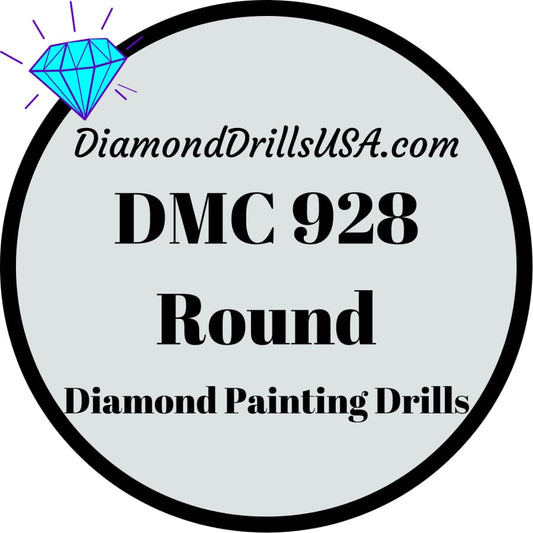 DMC 928 ROUND 5D Diamond Painting Drills Beads 928 Very