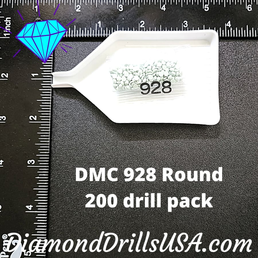DMC 928 ROUND 5D Diamond Painting Drills Beads 928 Very