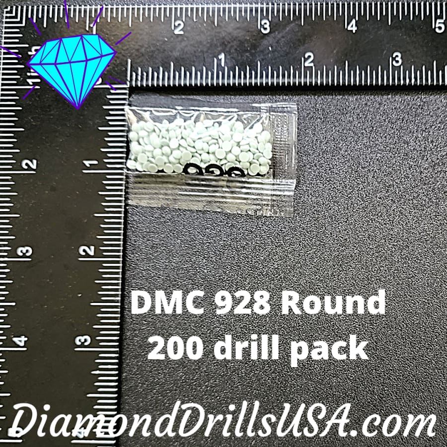 DMC 928 ROUND 5D Diamond Painting Drills Beads 928 Very