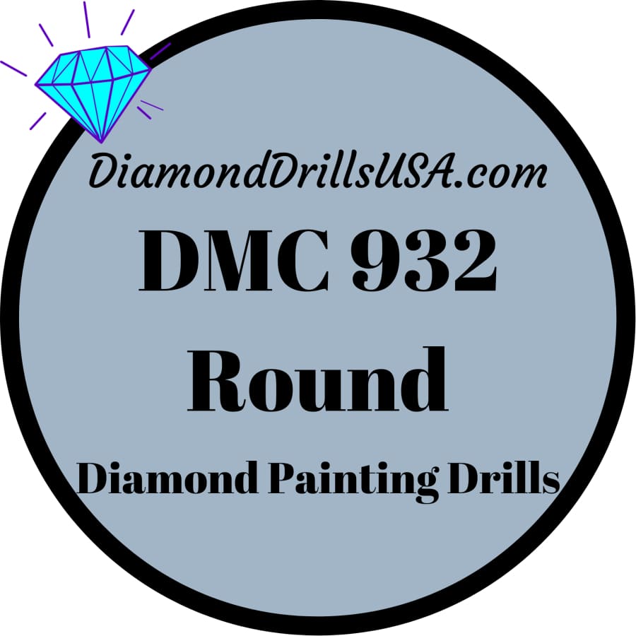 DMC 932 ROUND 5D Diamond Painting Drills Beads DMC 932 Light