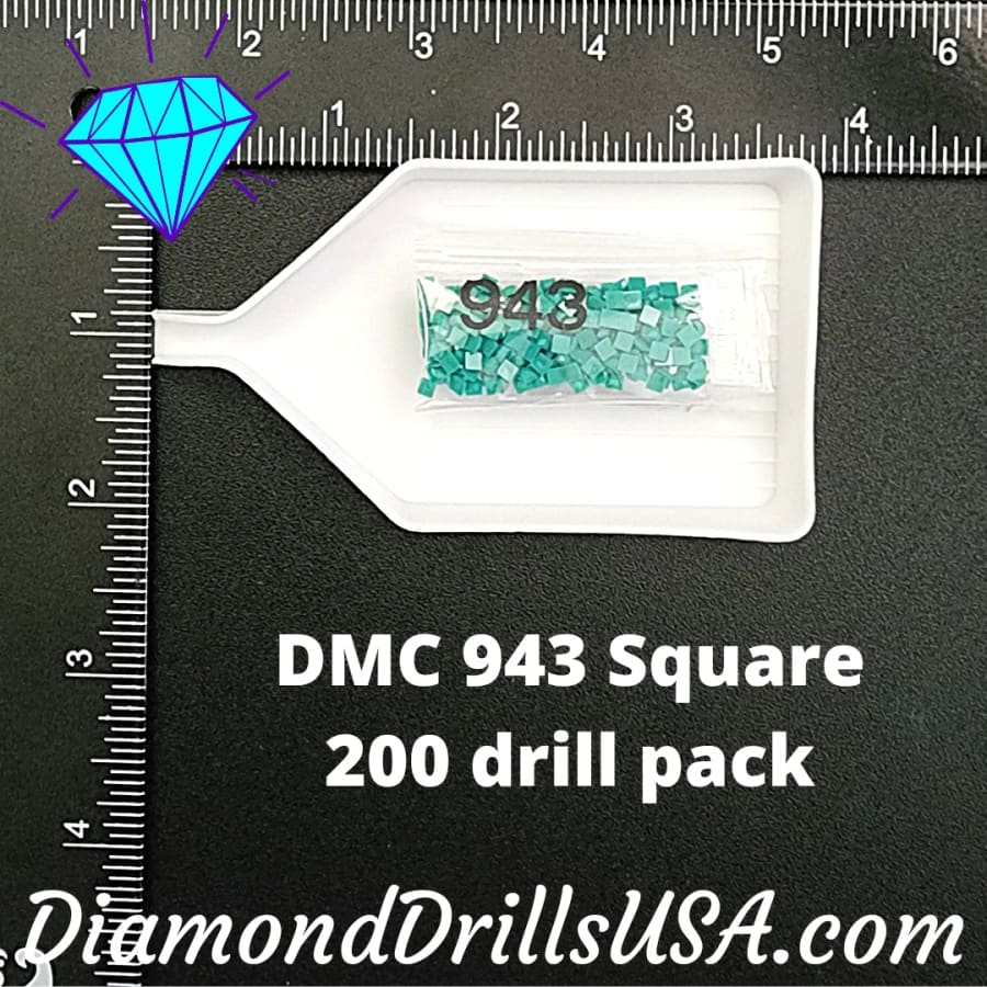 DMC 943 SQUARE 5D Diamond Painting Drills Beads DMC 943
