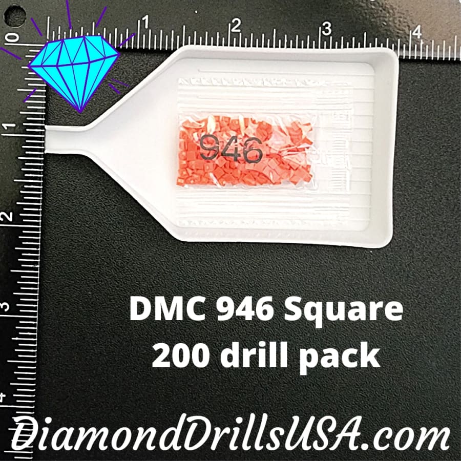 DMC 946 SQUARE 5D Diamond Painting Drills Beads DMC 946