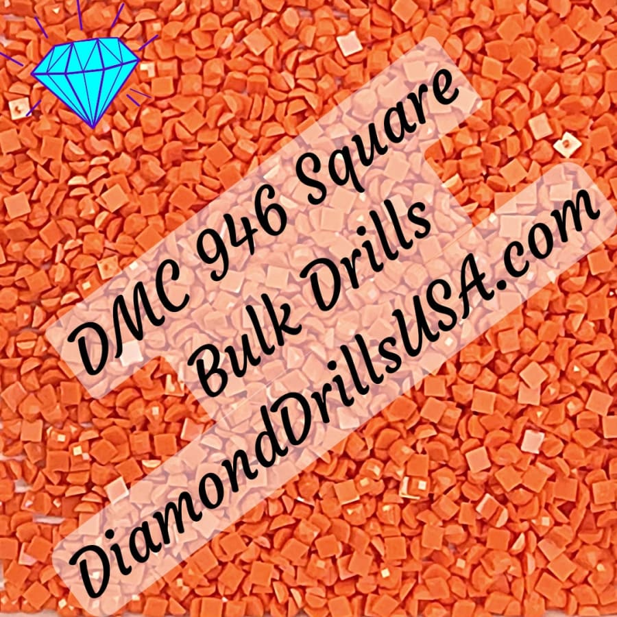DMC 946 SQUARE 5D Diamond Painting Drills Beads DMC 946