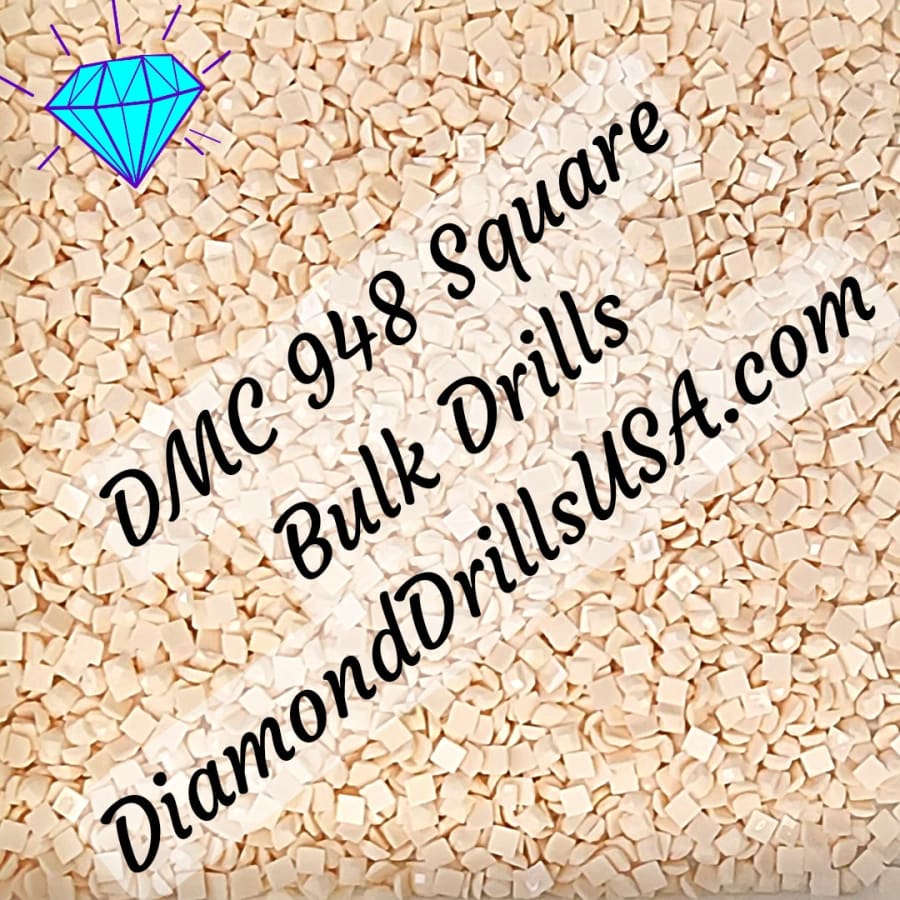 DMC 948 SQUARE 5D Diamond Painting Drills Beads DMC 948 Very