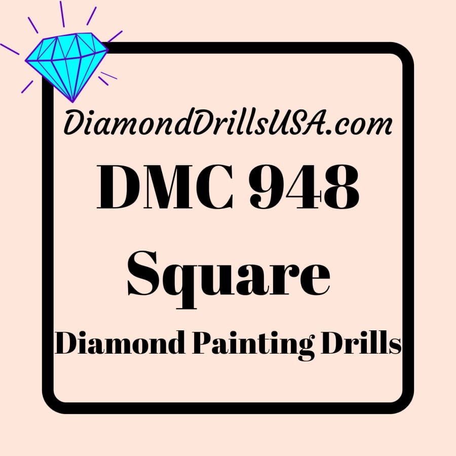 DMC 948 SQUARE 5D Diamond Painting Drills Beads DMC 948 Very