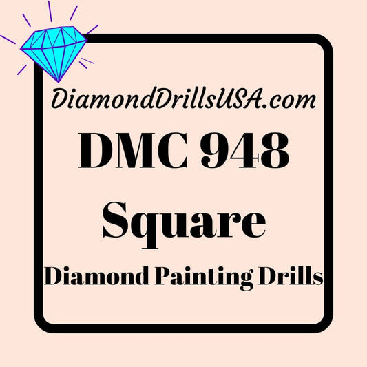 DMC 948 SQUARE 5D Diamond Painting Drills Beads DMC 948 Very