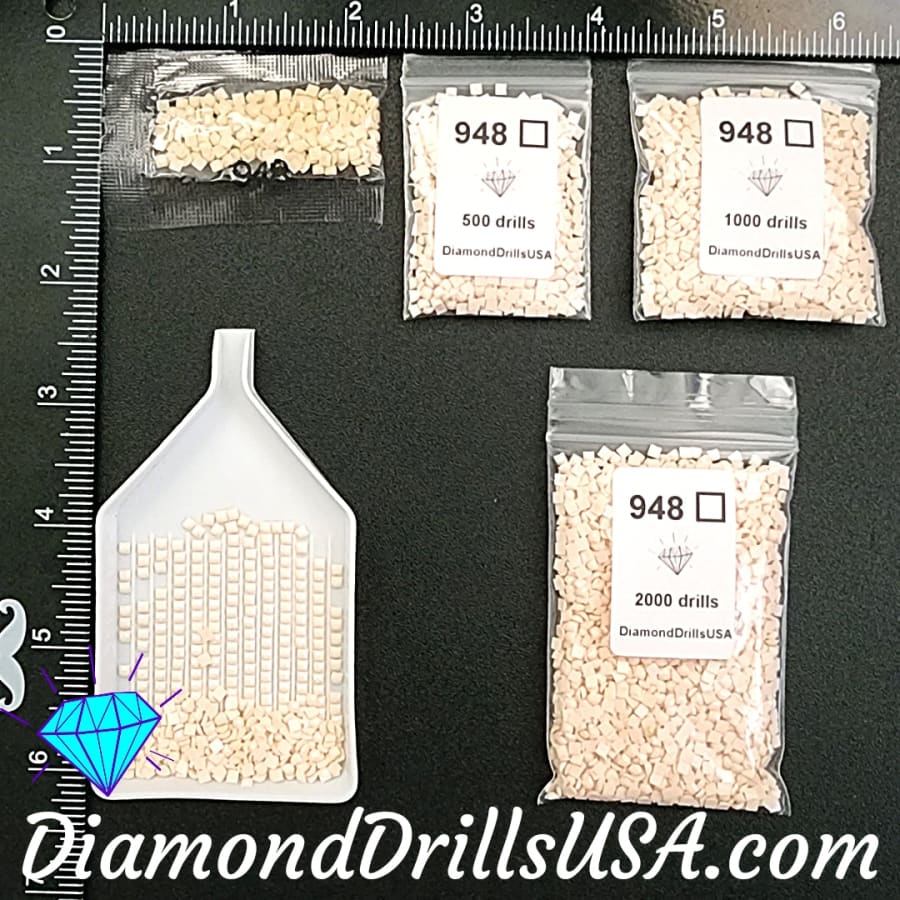 DMC 948 SQUARE 5D Diamond Painting Drills Beads DMC 948 Very