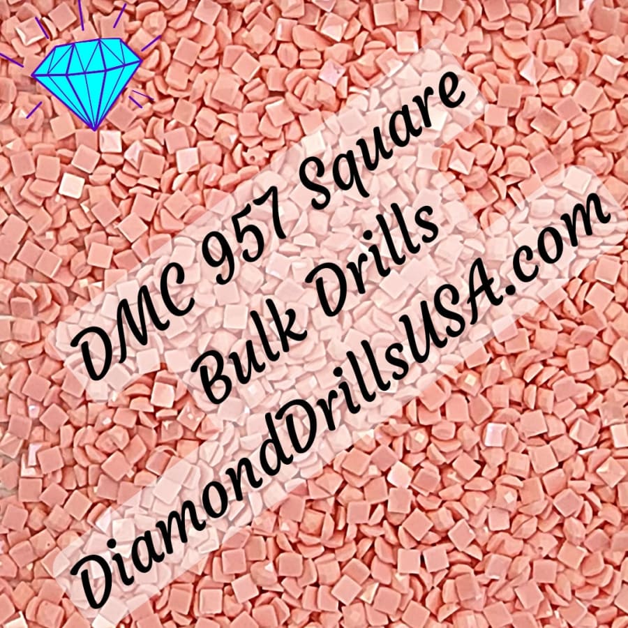 DMC 957 SQUARE 5D Diamond Painting Drills Beads DMC 957 Pale