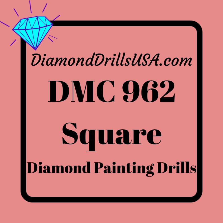 DMC 962 SQUARE 5D Diamond Painting Drills Beads DMC 962