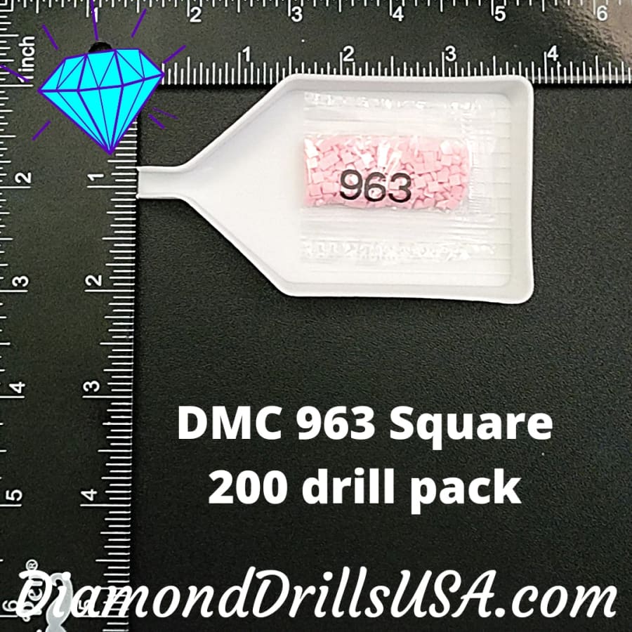 DMC 963 SQUARE 5D Diamond Painting Drills Beads DMC 963