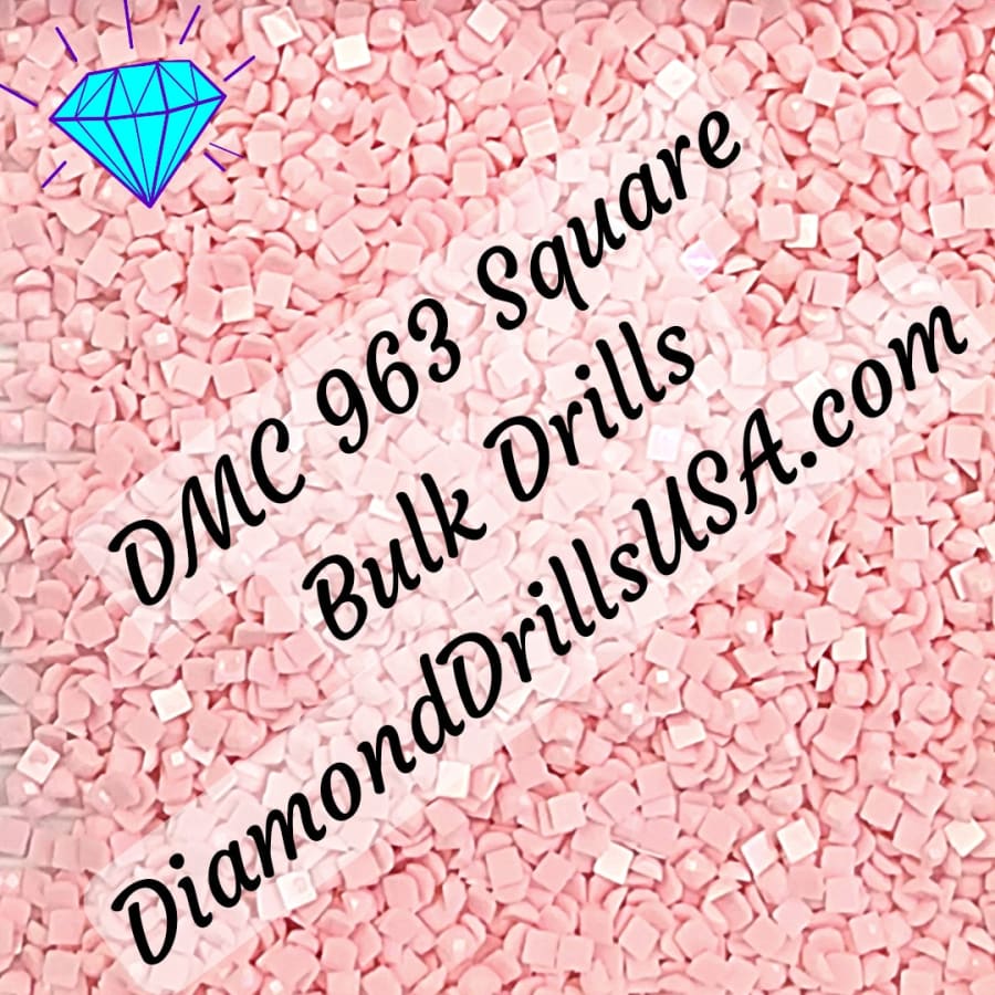 DMC 963 SQUARE 5D Diamond Painting Drills Beads DMC 963