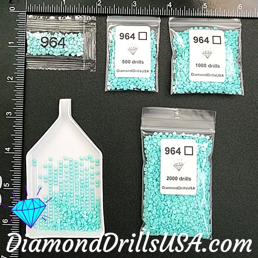 DMC 964 SQUARE 5D Diamond Painting Drills Beads DMC 964