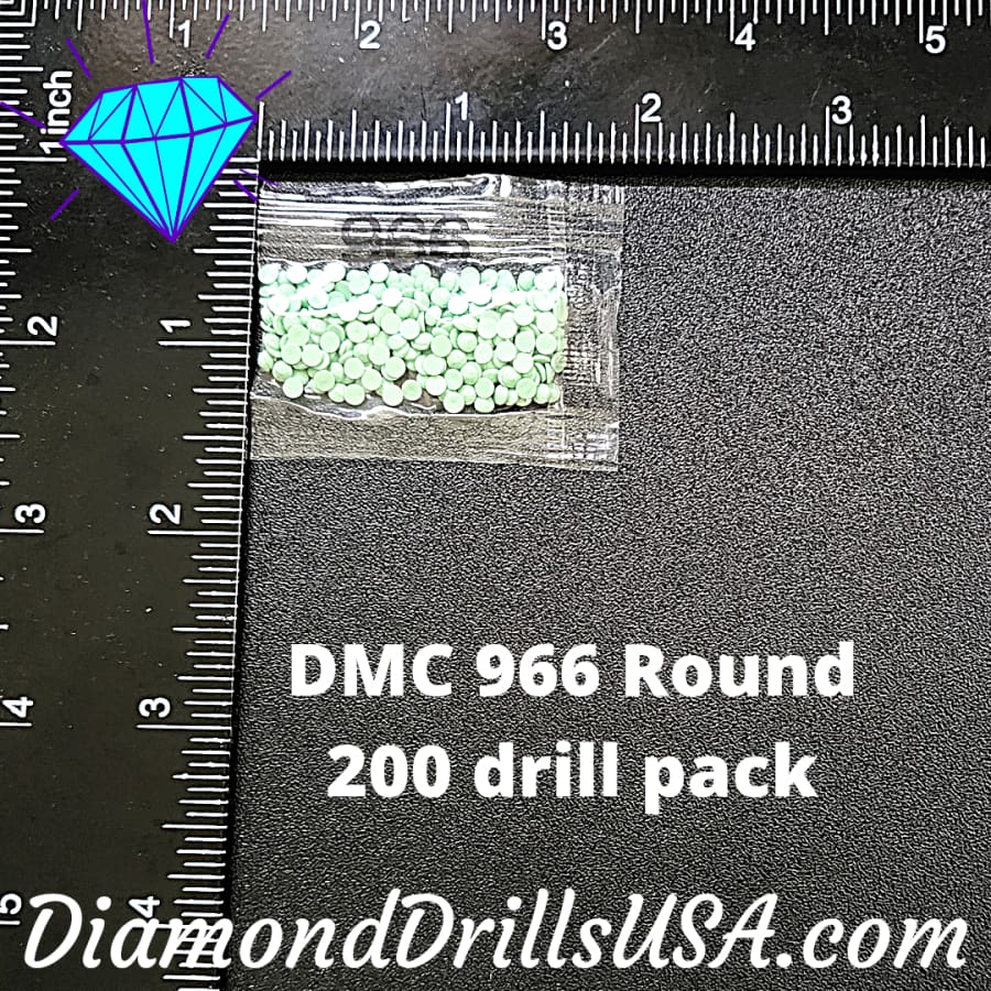 DMC 966 ROUND 5D Diamond Painting Drills Beads DMC 966