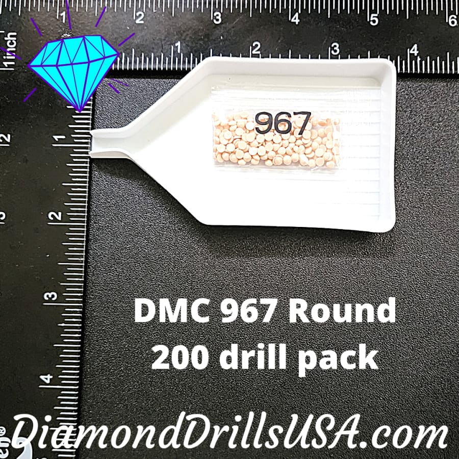 DMC 967 ROUND 5D Diamond Painting Drills Beads DMC 967 Very