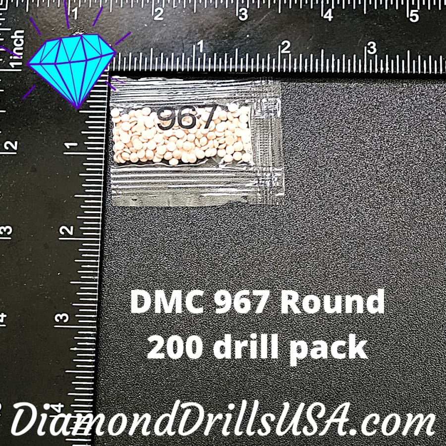 DMC 967 ROUND 5D Diamond Painting Drills Beads DMC 967 Very