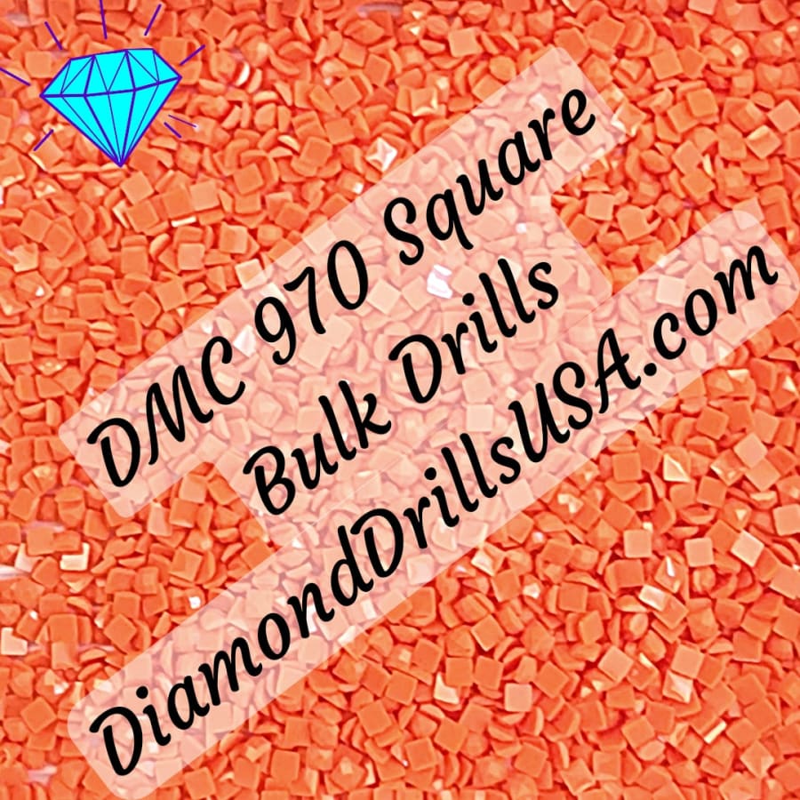 DMC 970 SQUARE 5D Diamond Painting Drills Beads DMC 970