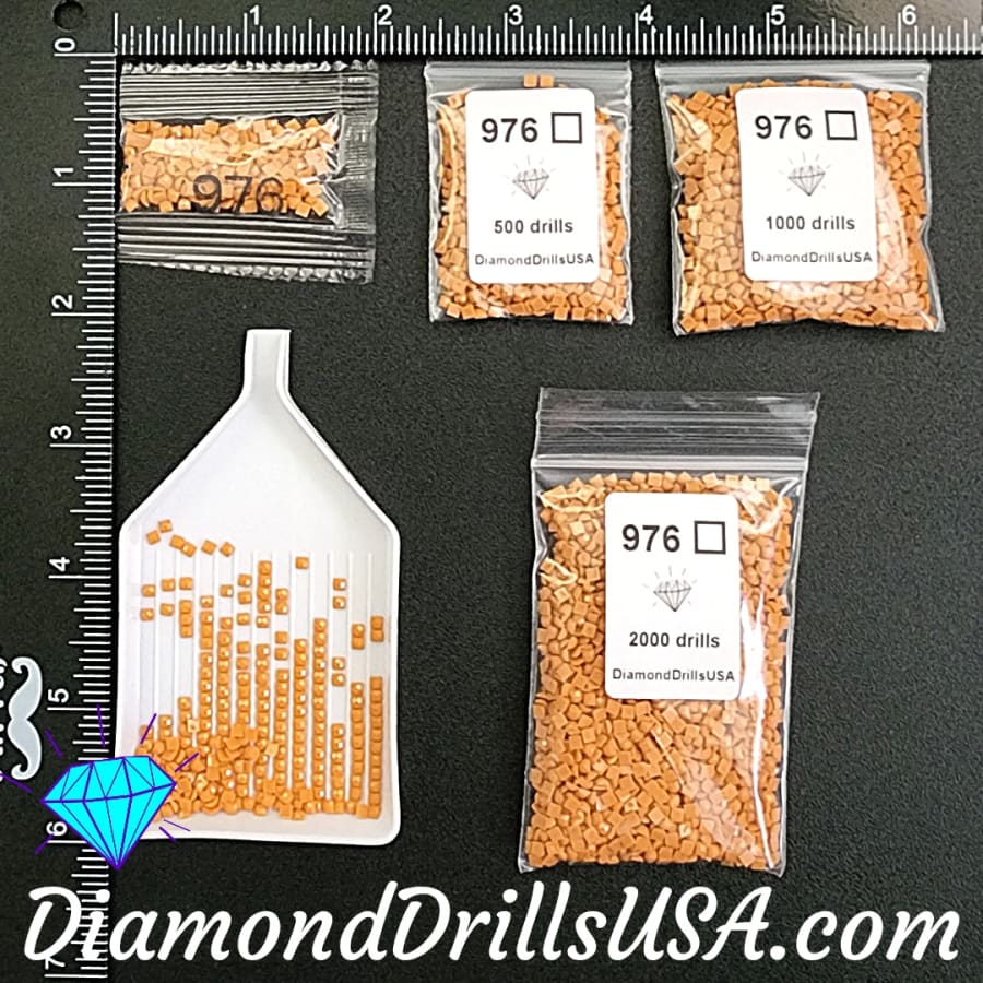 DMC 976 SQUARE 5D Diamond Painting Drills Beads DMC 976