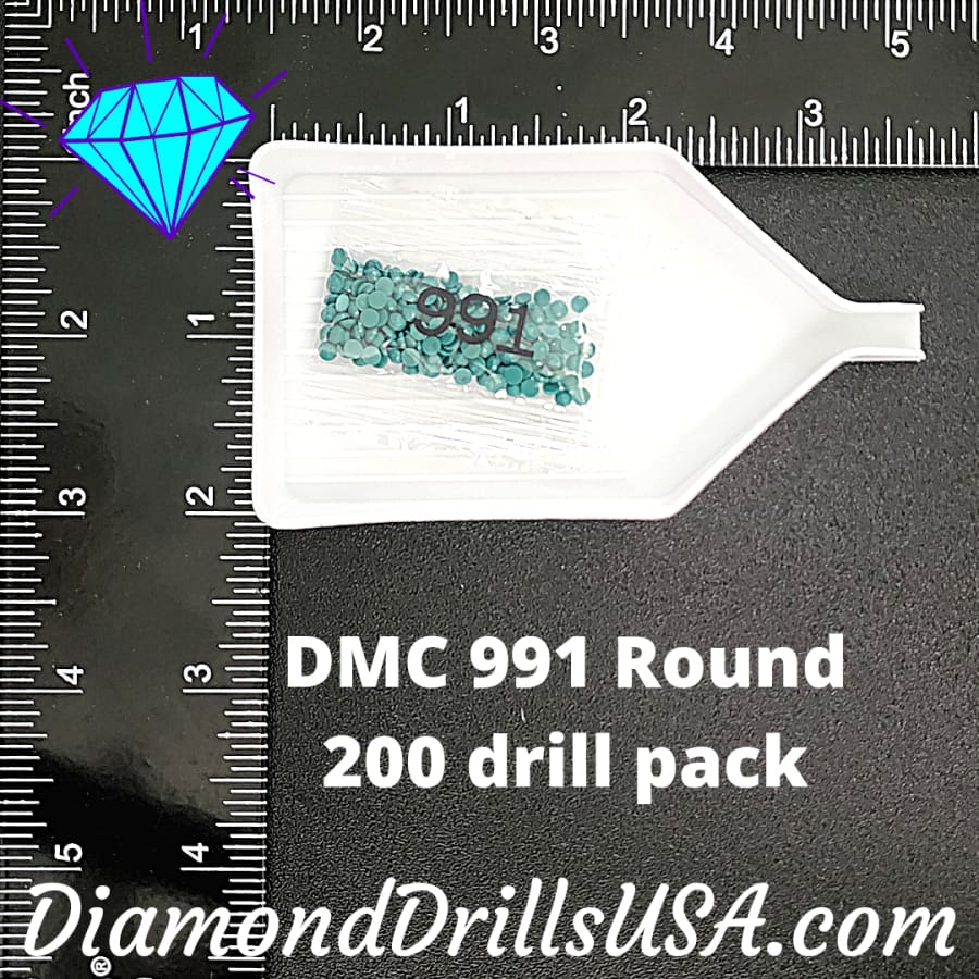 DMC 991 ROUND 5D Diamond Painting Drills Beads DMC 991 Dark